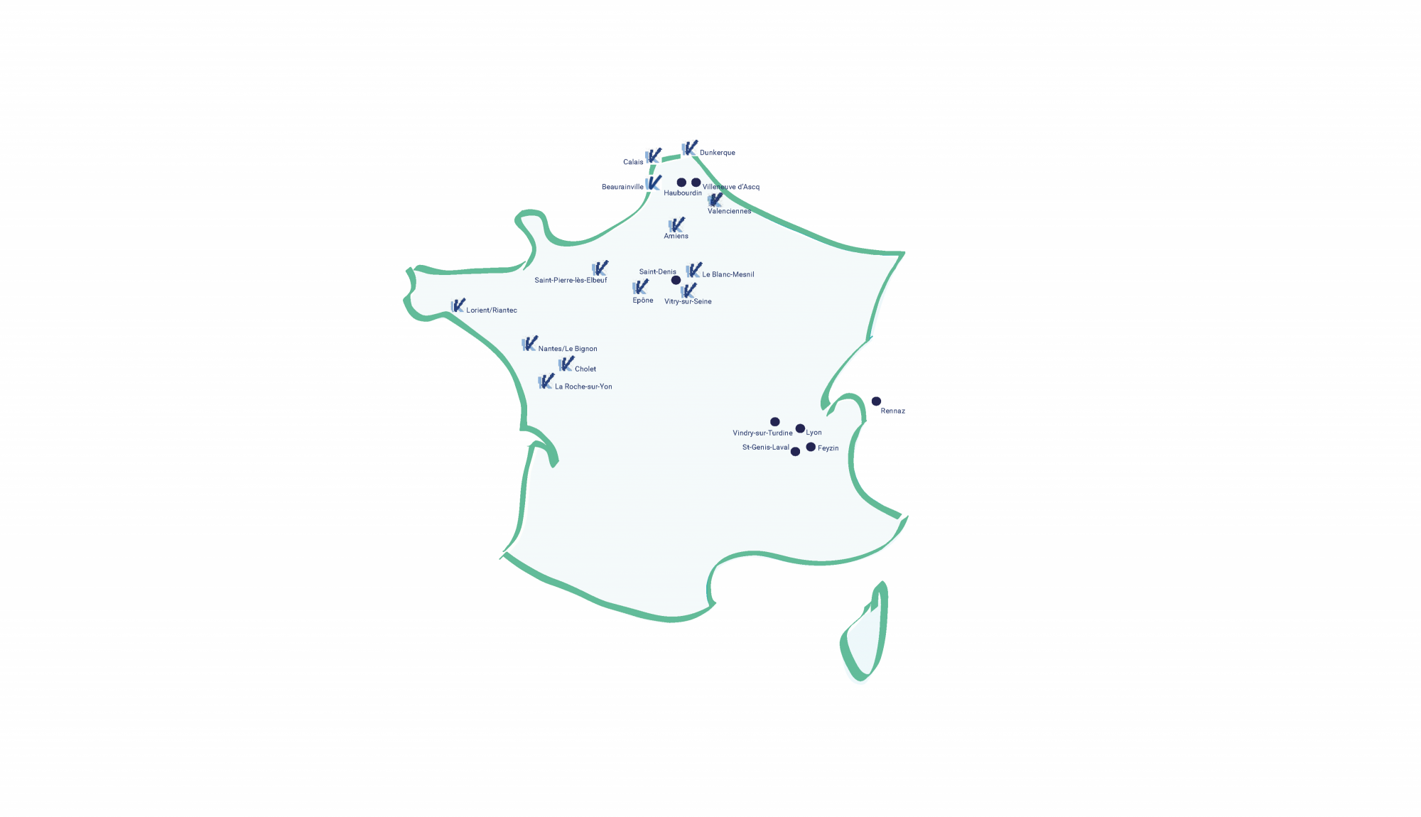 Le Kap Verre s'étend dans l'Ouest