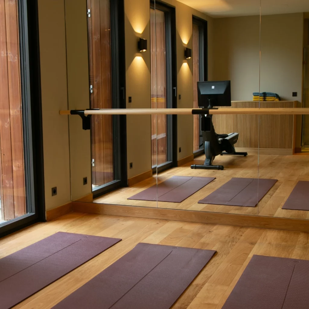 Miroirs de la salle de sport, Villa Set & Match au Touquet
