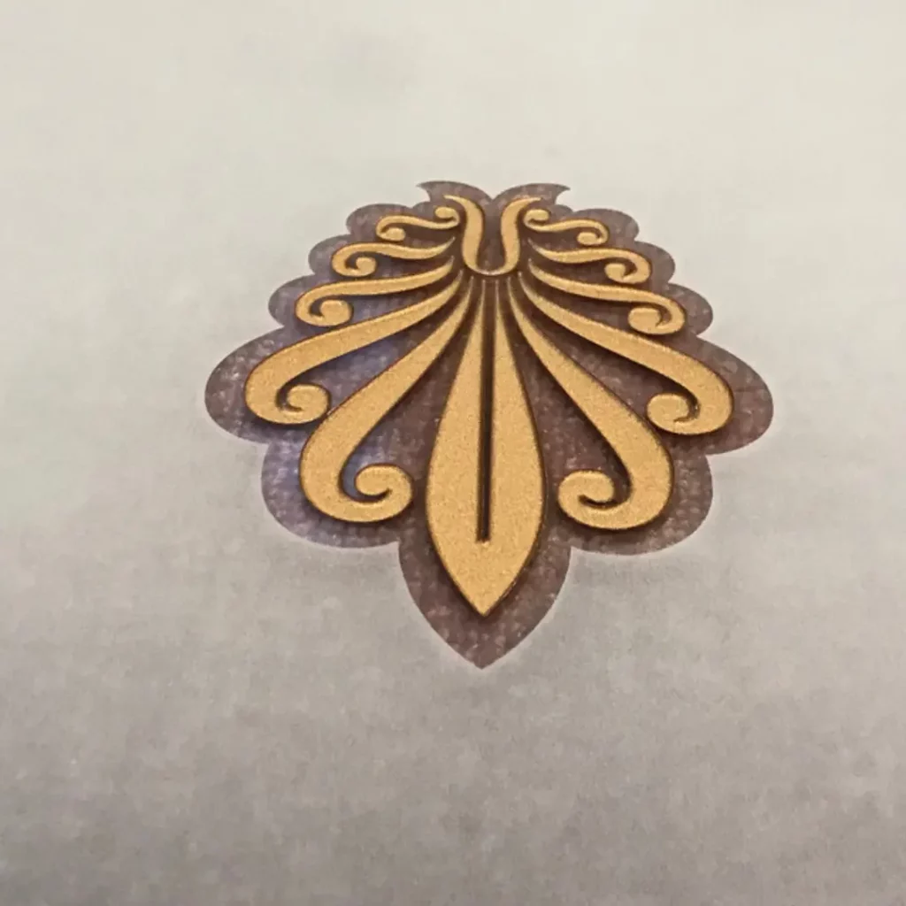 Gravure filet de Versailles sur un miroir