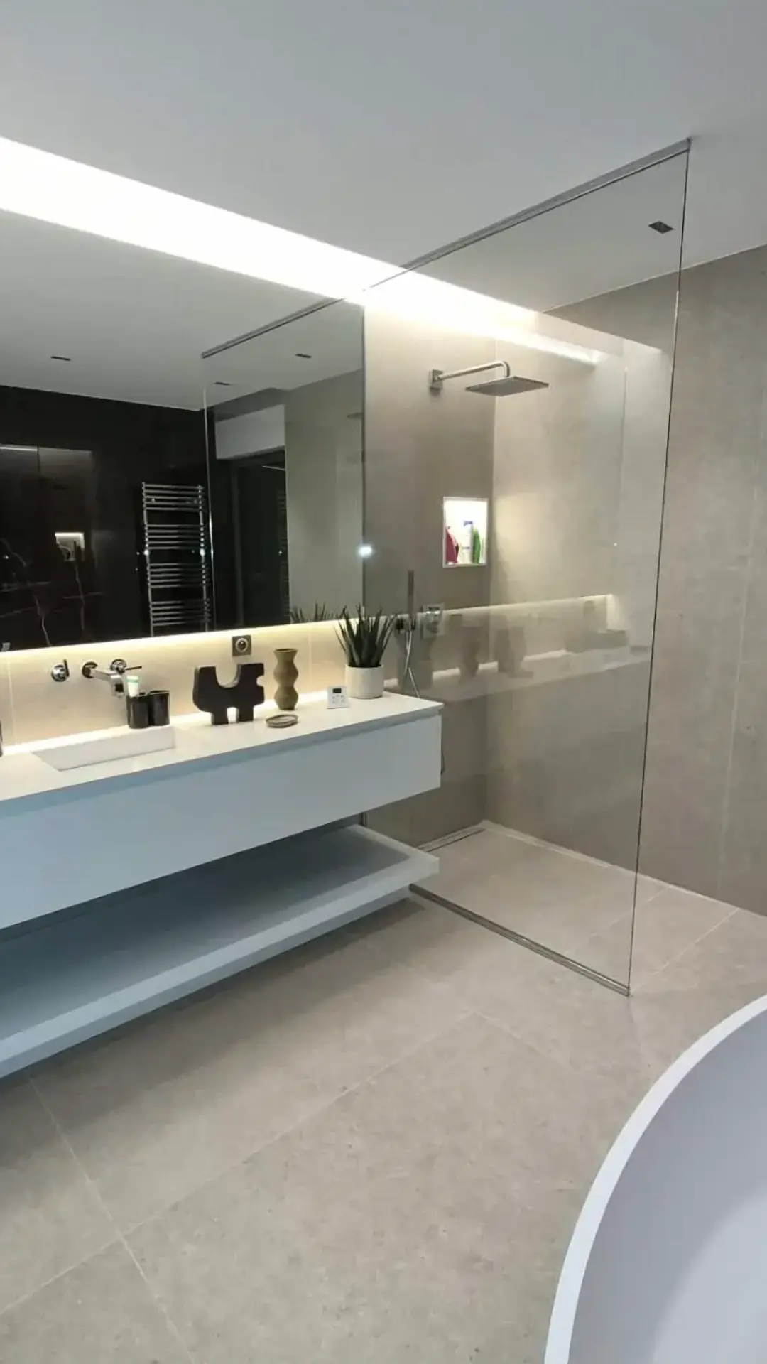 Garde-corps extérieur en verre, Villa GOB au Touquet