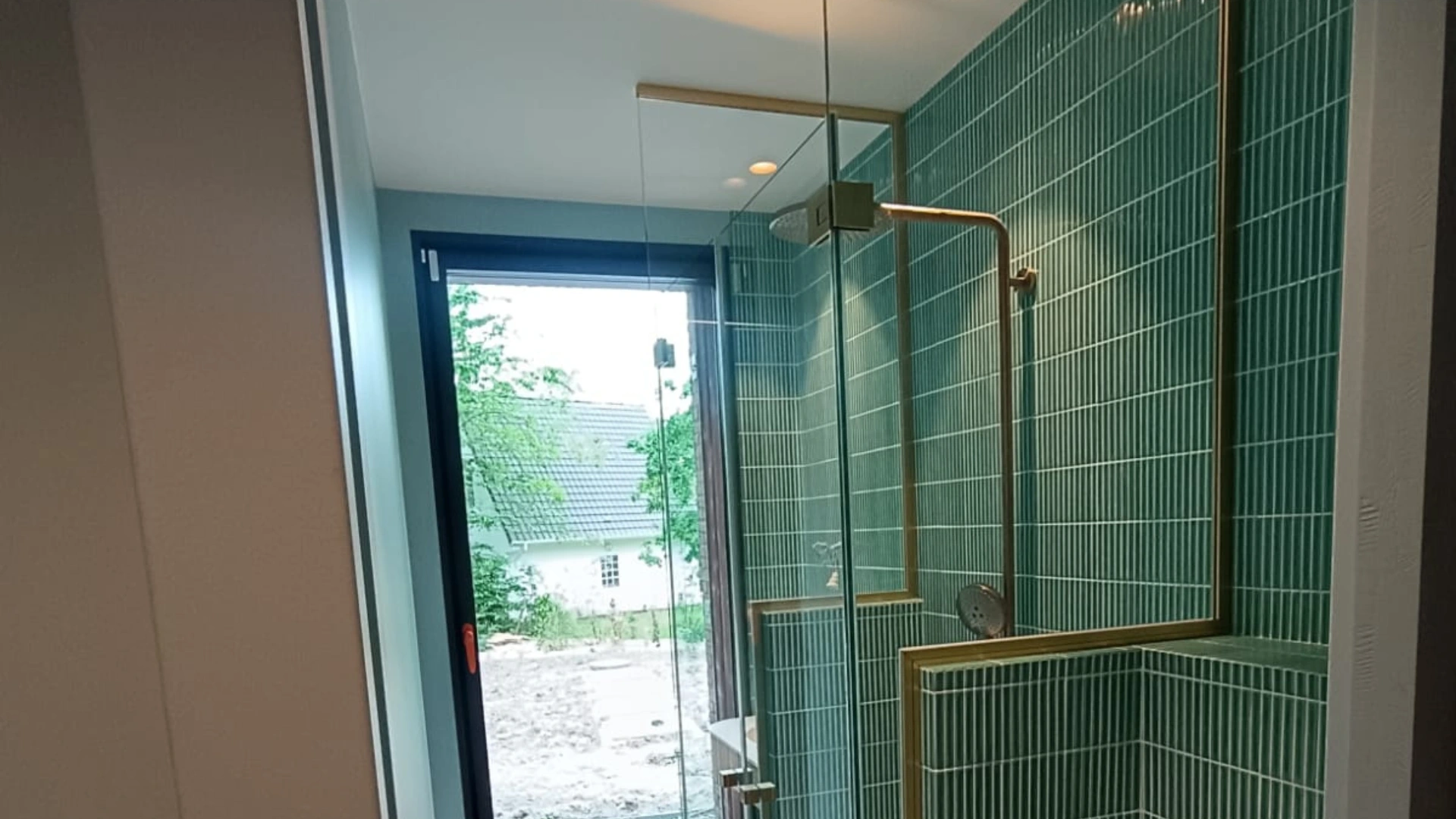 Paroi de douche en verre anticalcaire, Villa Set & Match au Touquet