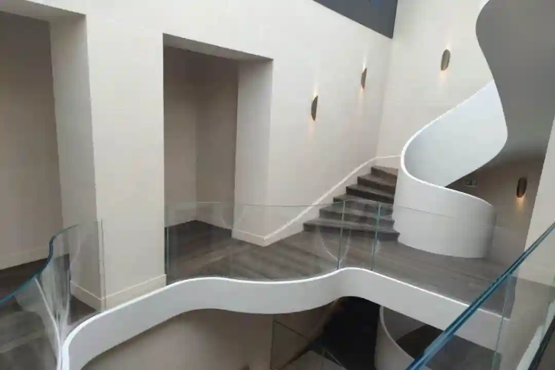 garde corps villa verre bombé feuilleté trempé extra clair miroiteries dubrulle