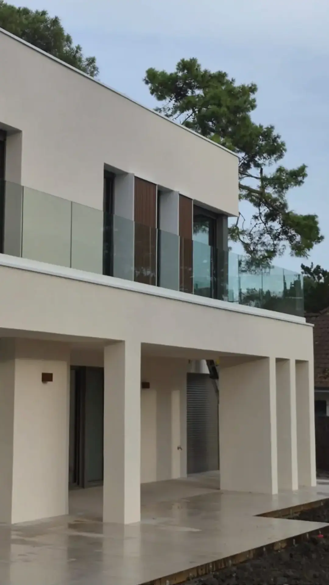 Garde-corps en verre feuilleté trempé, Villa GOB au Touquet