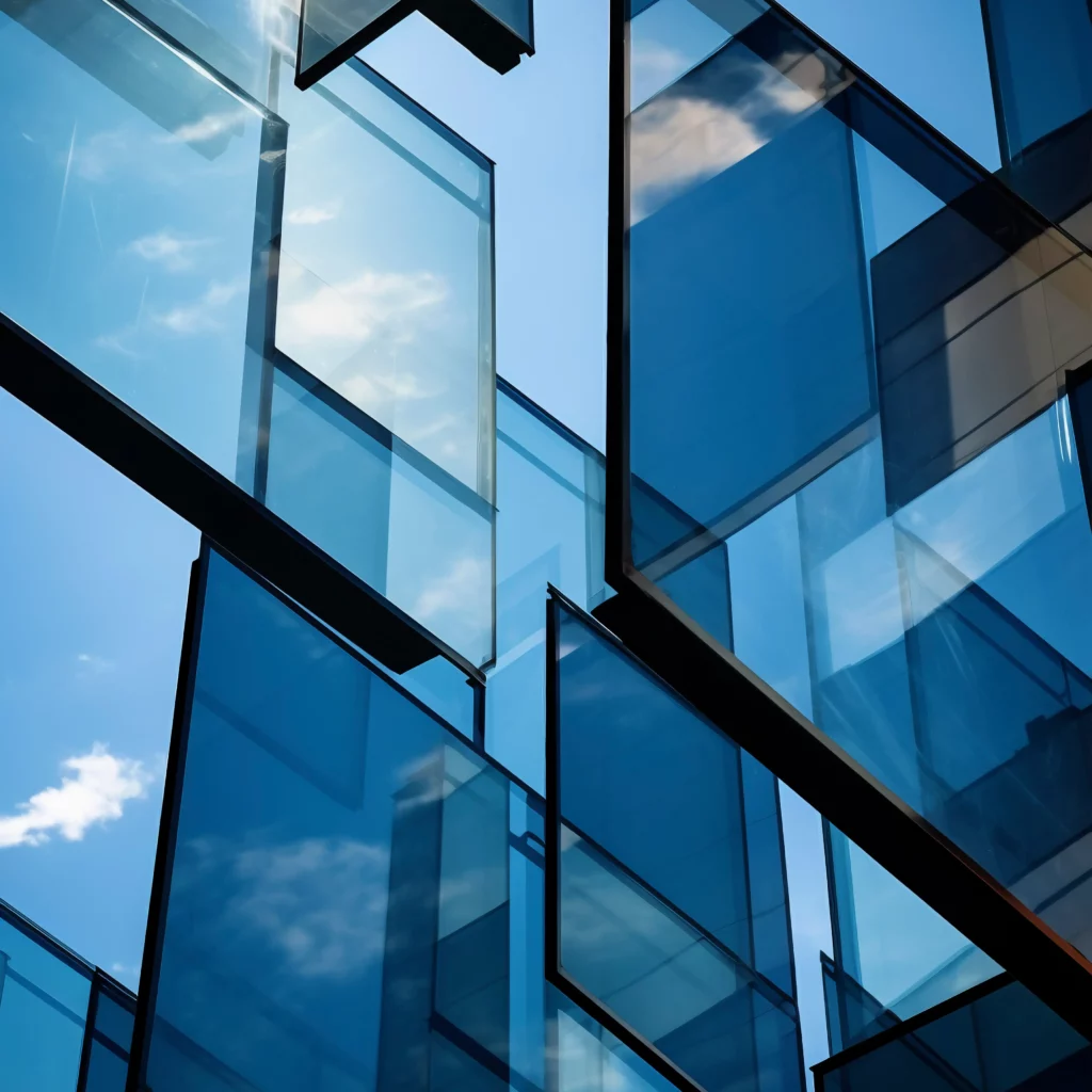 3d rendering glass geometric shapes (1)