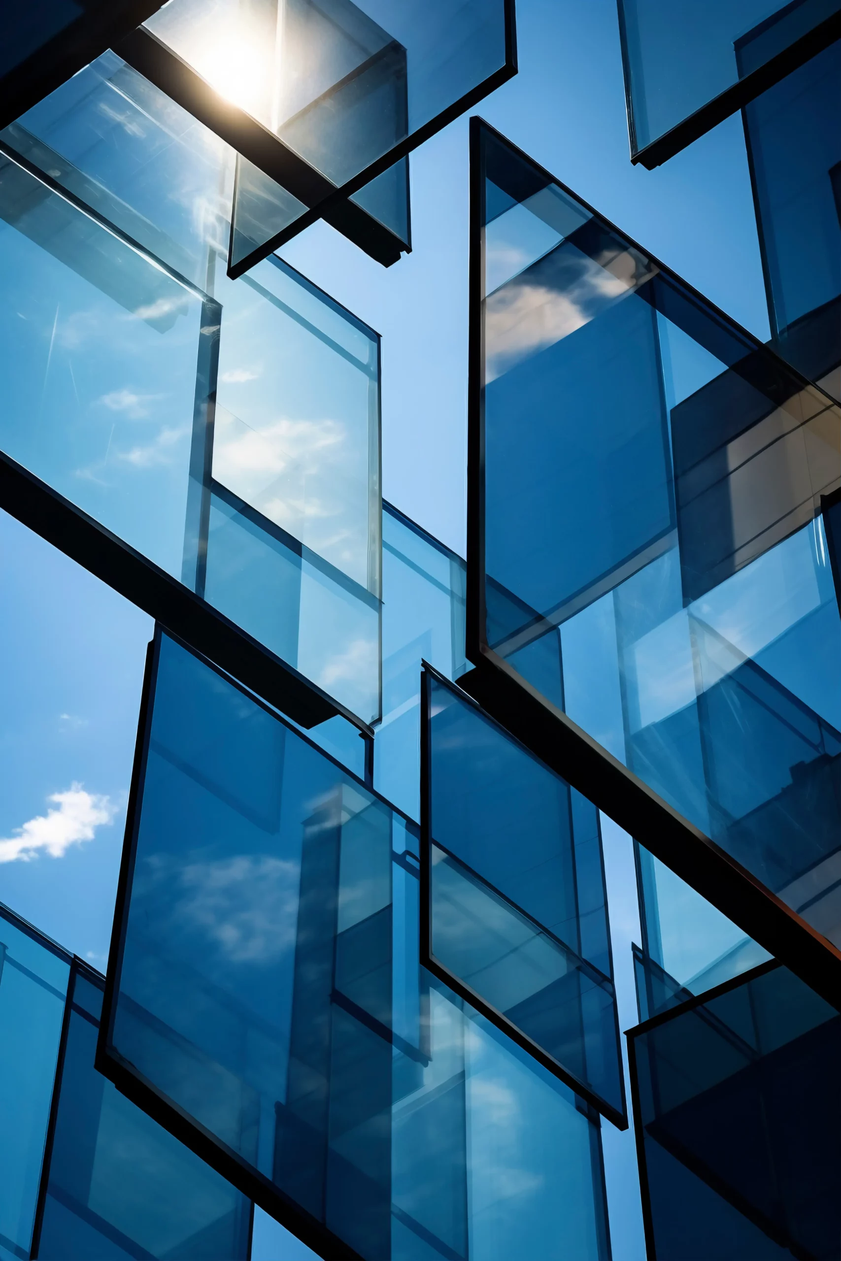 3d rendering glass geometric shapes (1)