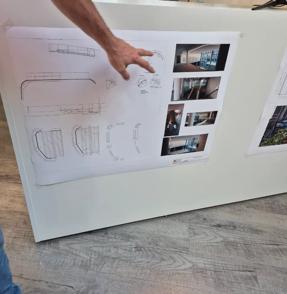 Prise de cotes et études techniques sur un chantier Le Kap Verre