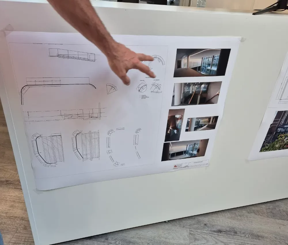 Prise de cotes et études techniques sur un chantier Le Kap Verre